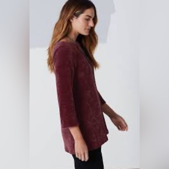 JJill Eggplant Wearever Tunic Size L - Picture 2 of 10